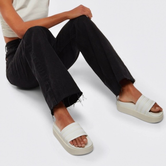 adidas | Shoes | Adidas Adilette Bonega Slipon Platform Sandal | Poshmark
